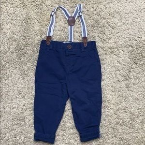 Baby boy F and F suspender pants